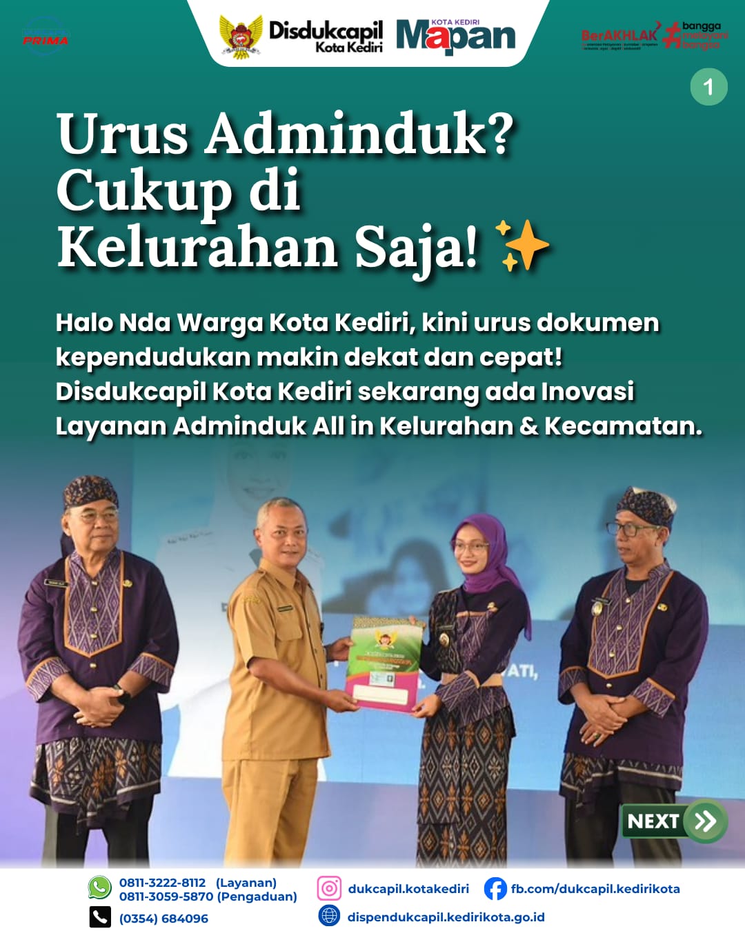 URUS ADMINDUK CUKUP DI KELURAHAN BISA