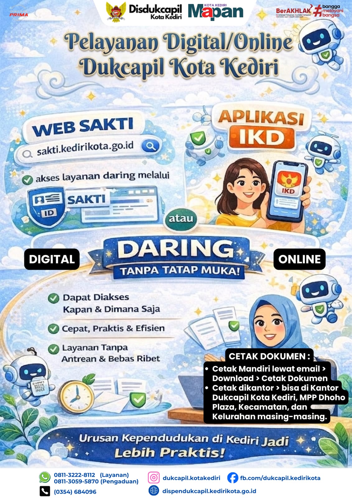 LAYANAN ONLINE DISDUKCAPIL KOTA KEDIRI