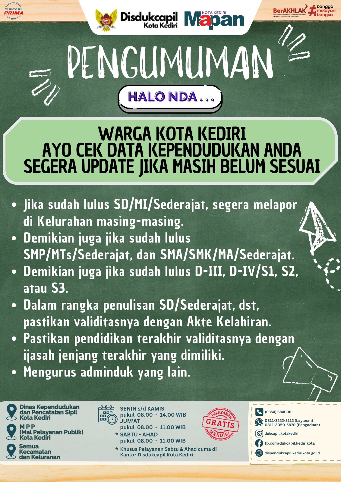 PENGUMUMAN