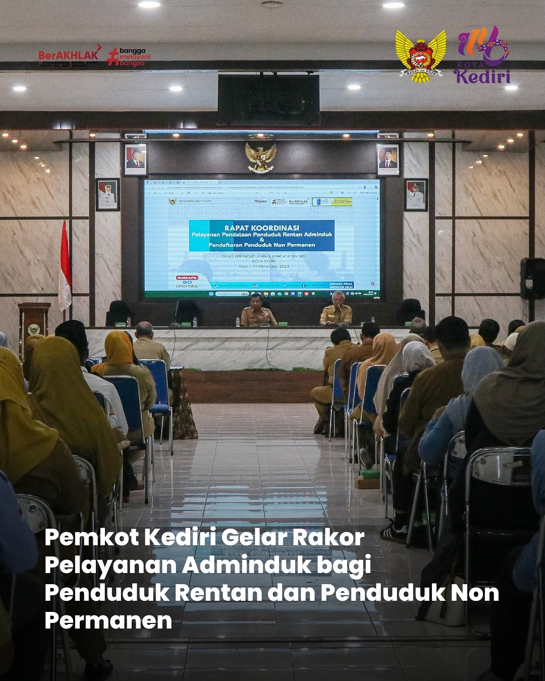 Pemkot Kediri Kembali Gelar Rakor Pelayanan Adminduk bagi Penduduk Rentan dan Penduduk Non Permanen
