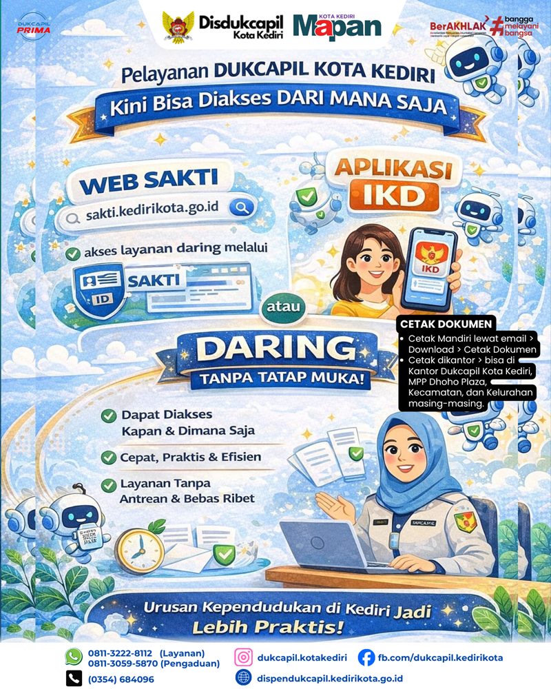 LAYANAN ONLINE DISDUKCAPIL KOTA KEDIRI