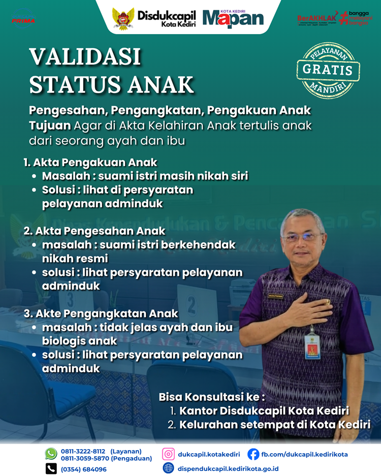VALIDASI STATUS ANAK