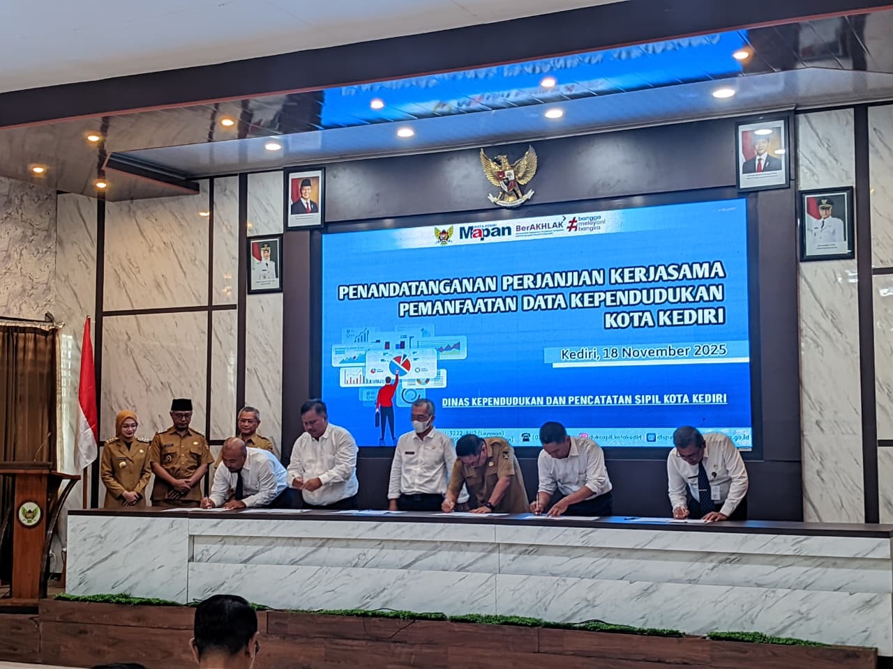 Wali Kota Kediri Dorong Pelayanan Publik Berkualitas Melalui Perjanjian Kerjasama Pemanfaatan Data Kependudukan