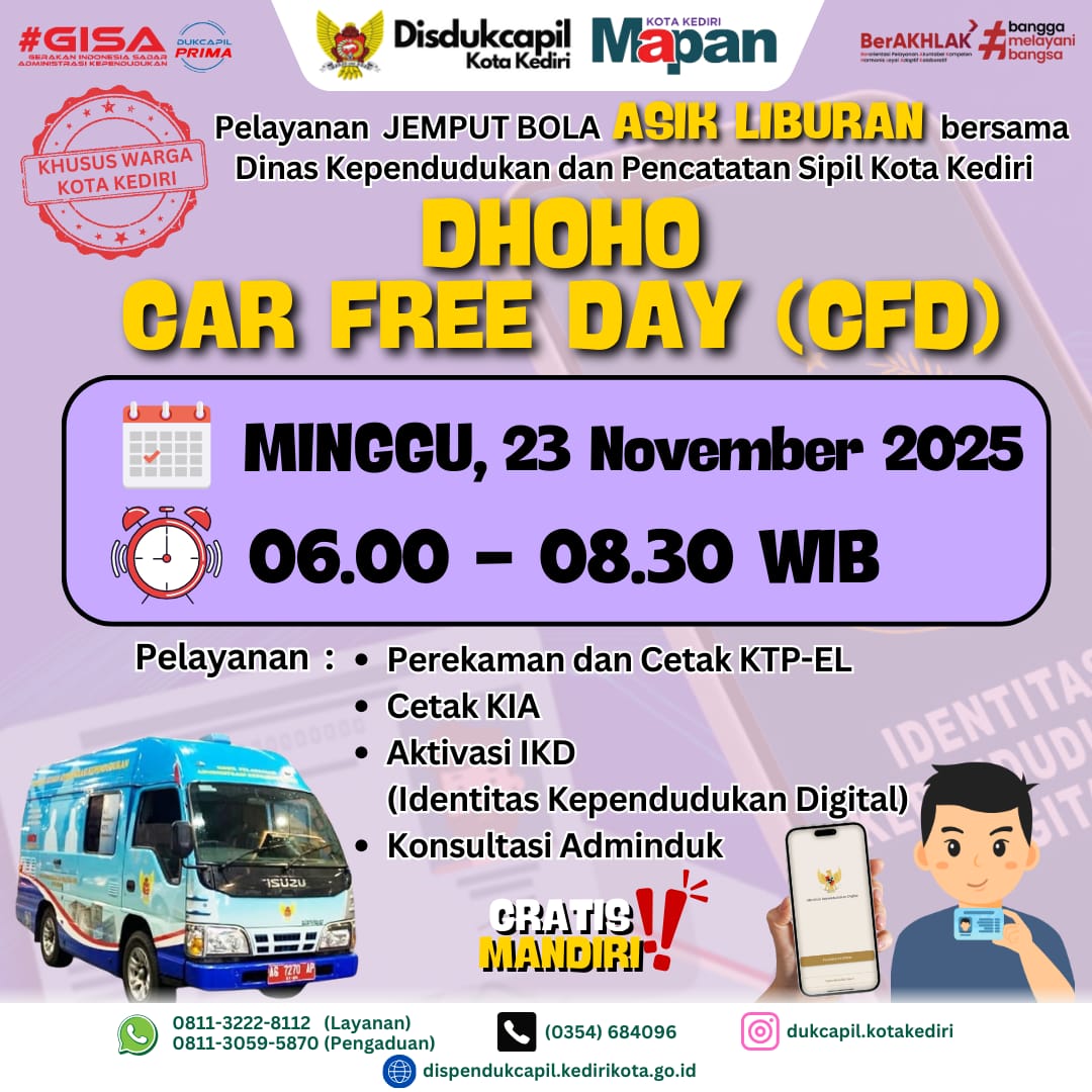 Gambar DHOHO CAR FREE DAY