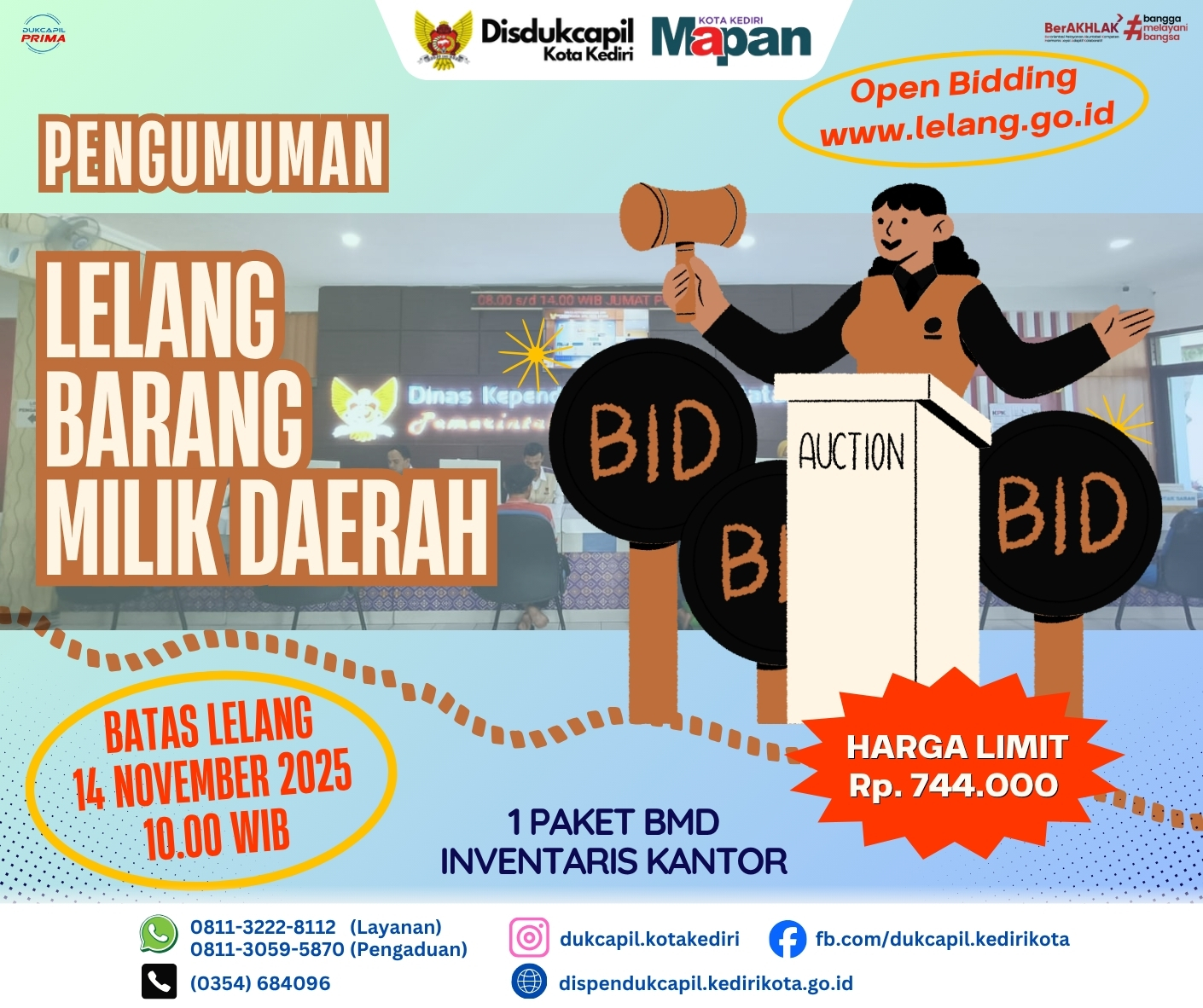 Gambar PENGUMUMAN LELANG BMD