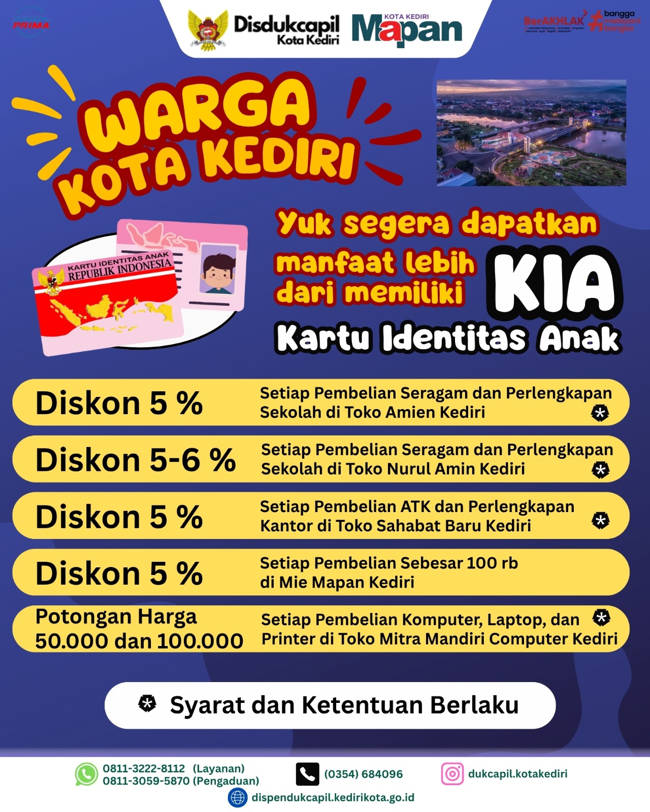 MITRA KIA DISDUKCAPIL KOTA KEDIRI